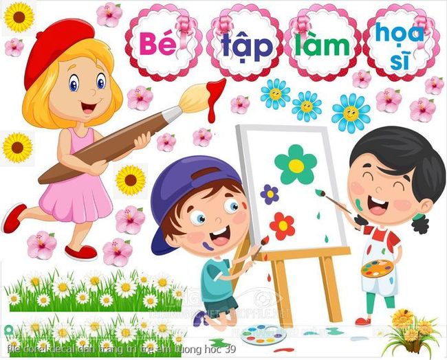 file corel decal dan trang tri tre em tuong hoc 39