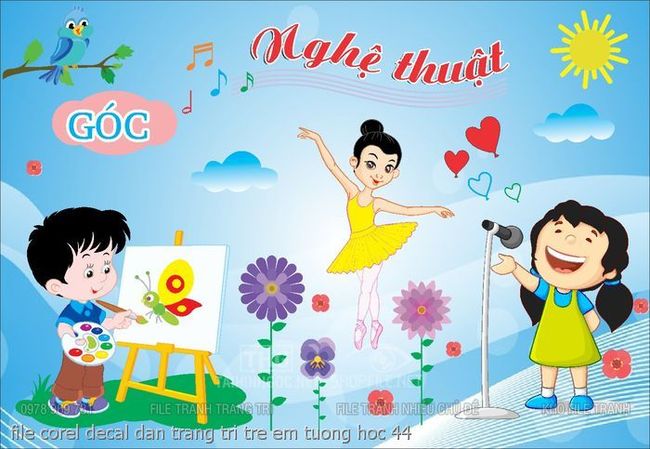 file corel decal dan trang tri tre em tuong hoc 44