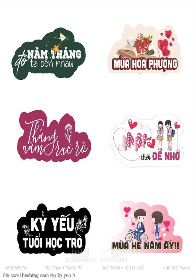 file corel hashtag cam tay ky yeu 5
