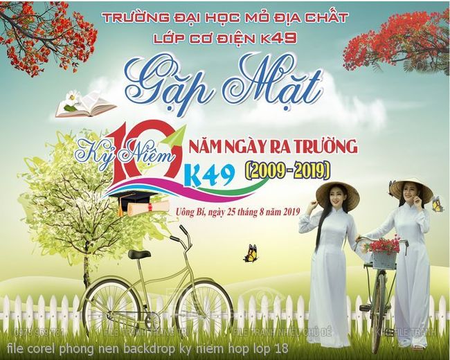 file corel phong nen backdrop ky niem hop lop 18