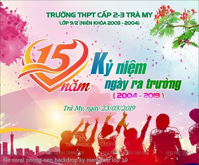 file corel phong nen backdrop ky niem hop lop 19
