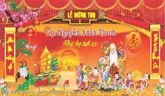 file corel phong nen backdrop mung tho 14