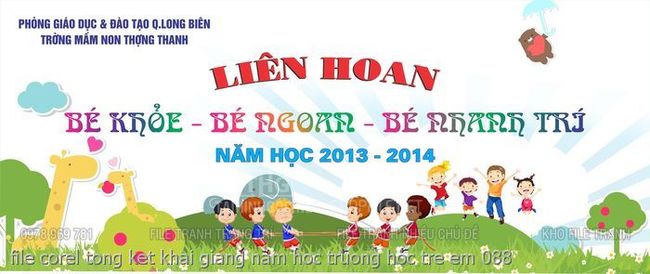 file corel tong ket khai giang nam hoc truong hoc tre em 088