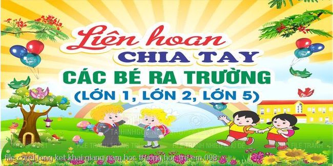 file corel tong ket khai giang nam hoc truong hoc tre em 098