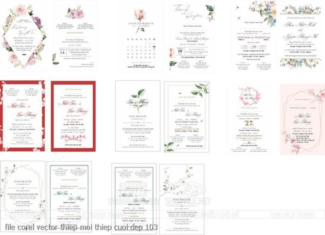 file corel vector thiep moi thiep cuoi dep 103