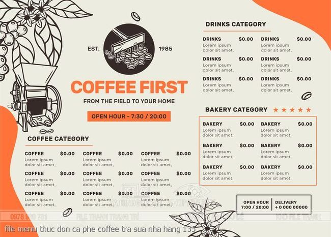 file menu thuc don ca phe coffee tra sua nha hang 135