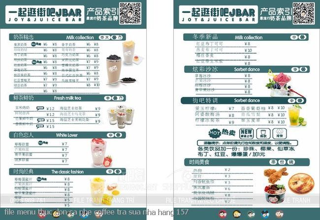 file menu thuc don ca phe coffee tra sua nha hang 157