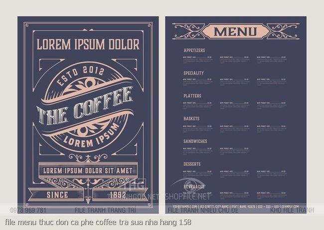 file menu thuc don ca phe coffee tra sua nha hang 158