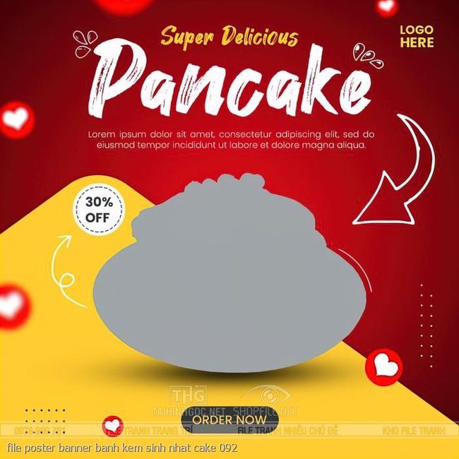 file poster banner banh kem sinh nhat cake 092