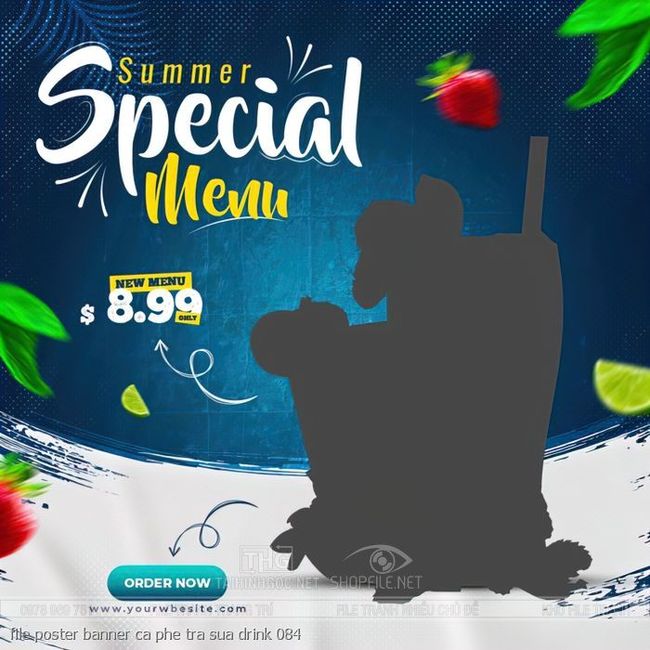 file poster banner ca phe tra sua drink 084