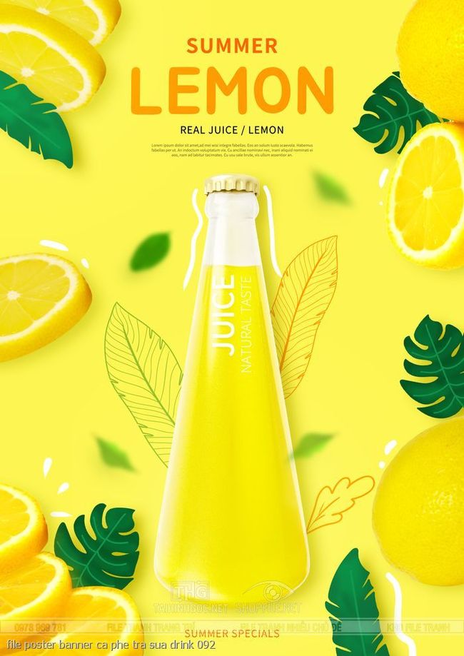file poster banner ca phe tra sua drink 092