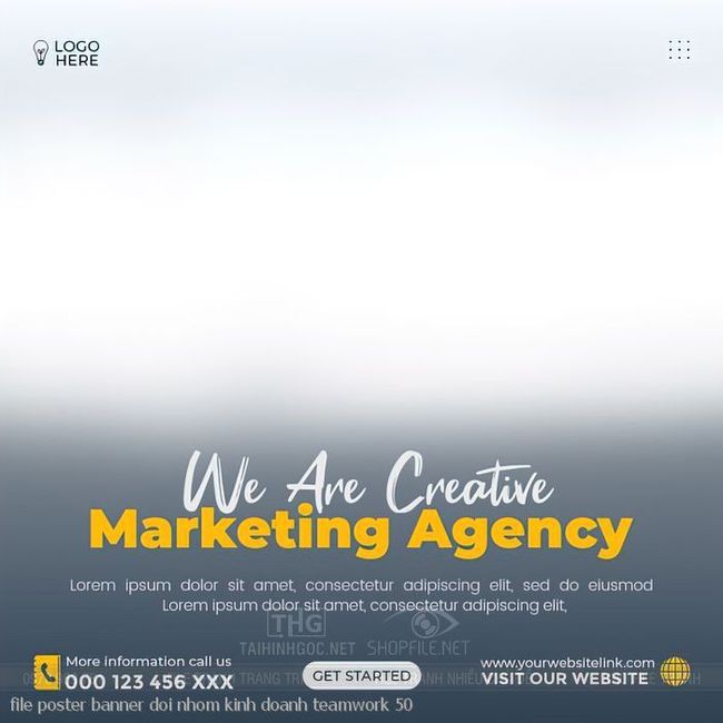 file poster banner doi nhom kinh doanh teamwork 50