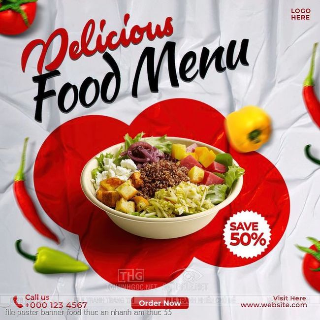 file poster banner food thuc an nhanh am thuc 55