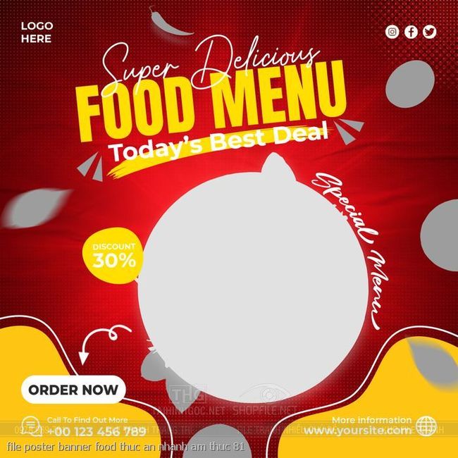 file poster banner food thuc an nhanh am thuc 81