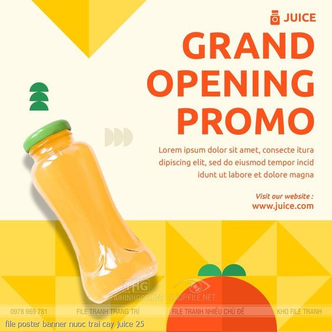 file poster banner nuoc trai cay juice 25