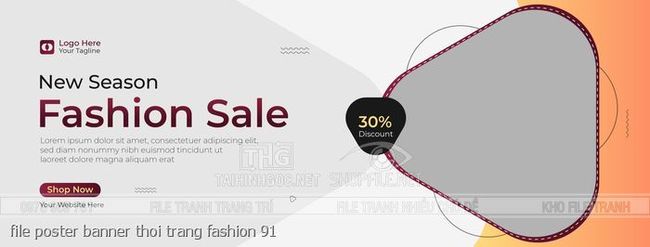 file poster banner thoi trang fashion 91