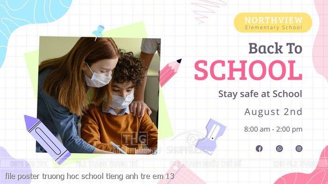 file poster truong hoc school tieng anh tre em 13