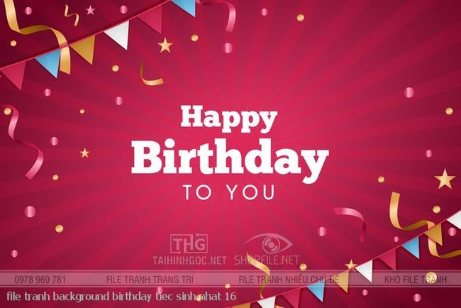 file tranh background birthday tiec sinh nhat 16