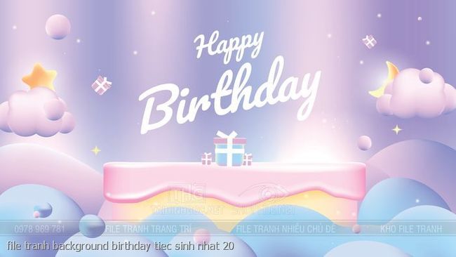 file tranh background birthday tiec sinh nhat 20