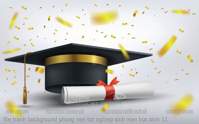 file tranh background phong nen tot nghiep sinh vien hoc sinh 11