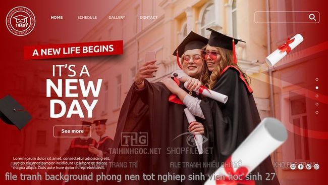 file tranh background phong nen tot nghiep sinh vien hoc sinh 27