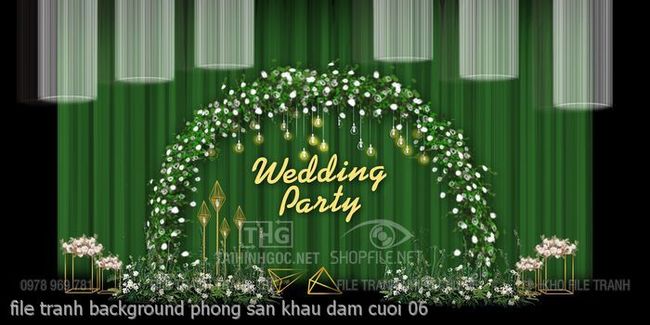 file tranh background phong san khau dam cuoi 06