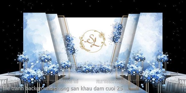 file tranh background phong san khau dam cuoi 25