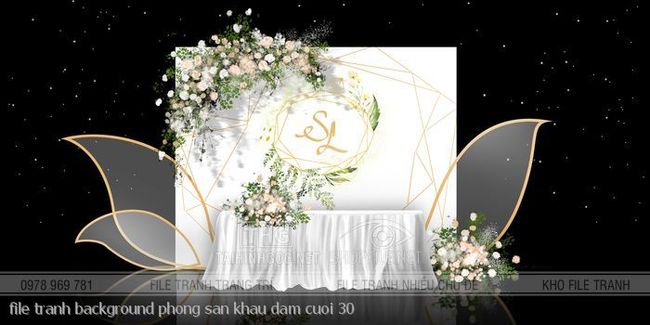 file tranh background phong san khau dam cuoi 30