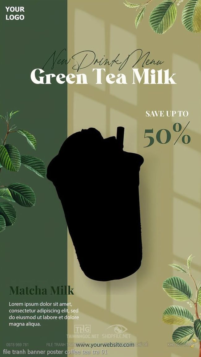 file tranh banner poster coffee tea tra 01