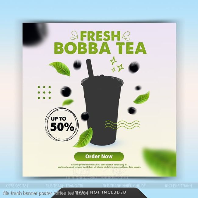file tranh banner poster coffee tea tra 04