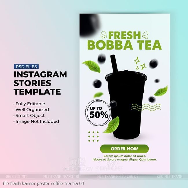 file tranh banner poster coffee tea tra 09