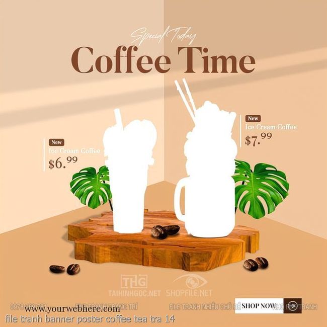 file tranh banner poster coffee tea tra 14