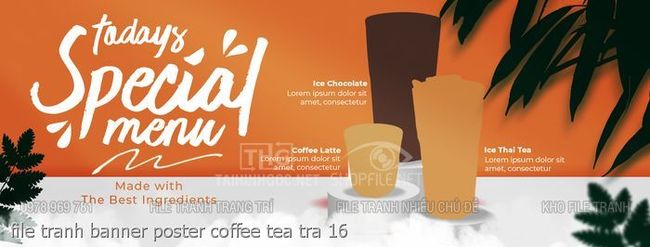 file tranh banner poster coffee tea tra 16