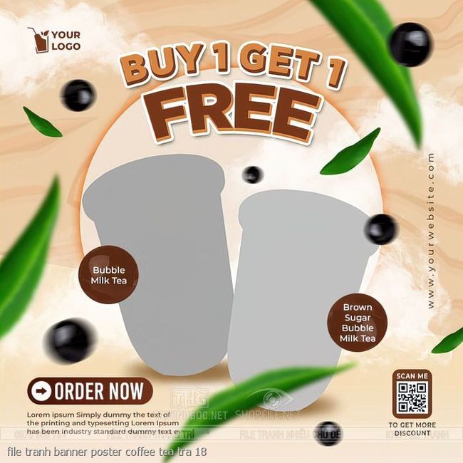 file tranh banner poster coffee tea tra 18