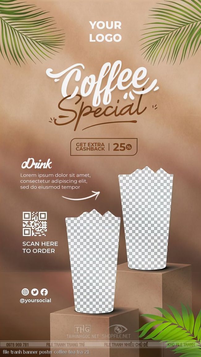 file tranh banner poster coffee tea tra 21