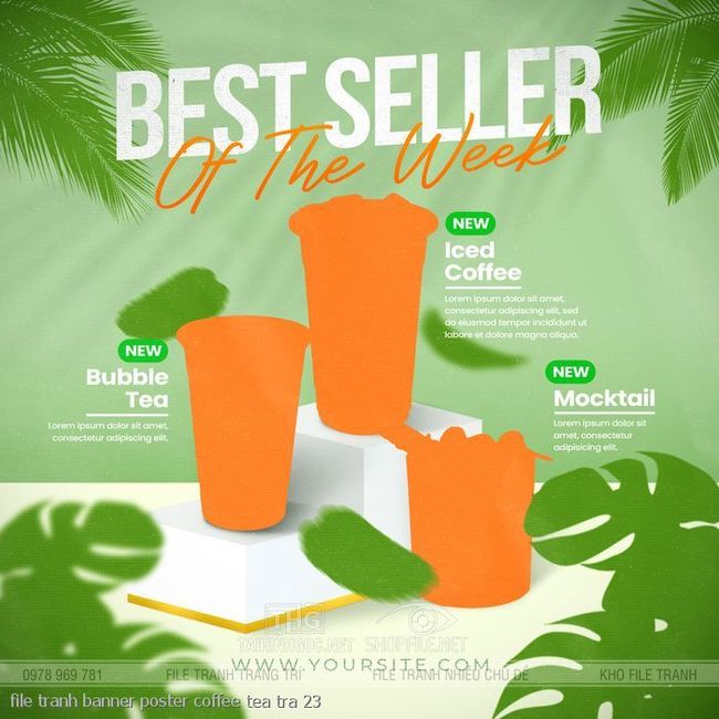 file tranh banner poster coffee tea tra 23