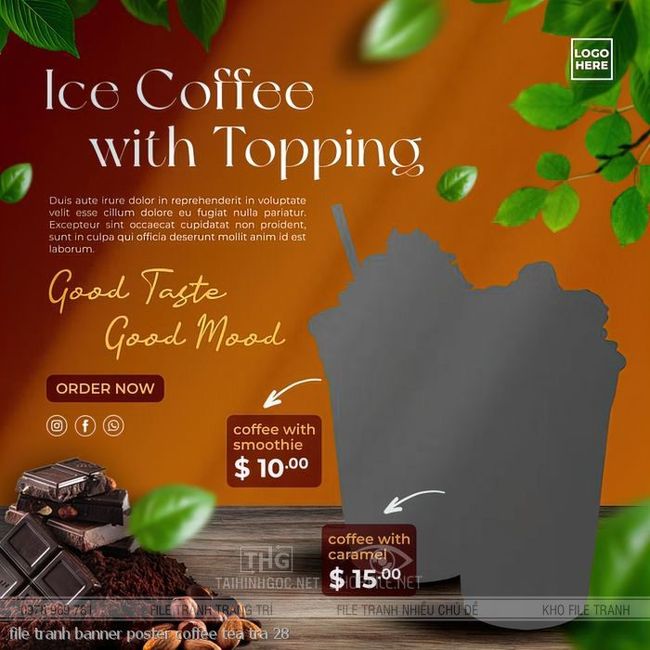 file tranh banner poster coffee tea tra 28