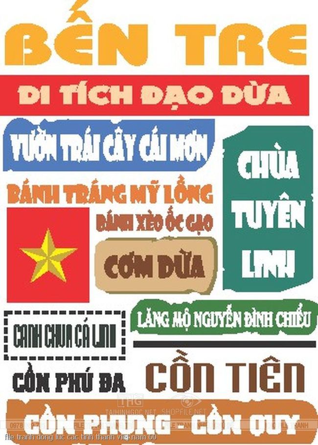 file tranh dong luc cac tinh thanh viet nam 60