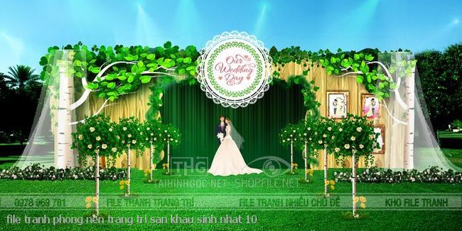 file tranh phong nen trang tri san khau sinh nhat 10