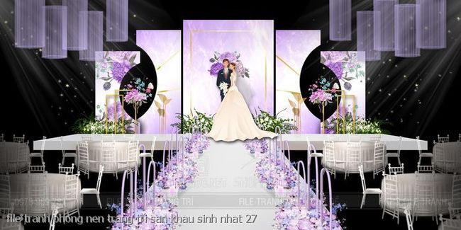 file tranh phong nen trang tri san khau sinh nhat 27