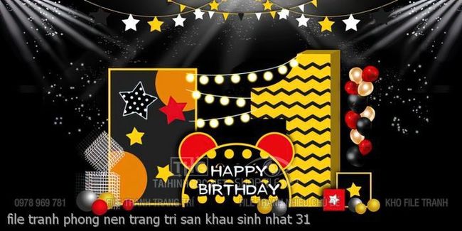 file tranh phong nen trang tri san khau sinh nhat 31