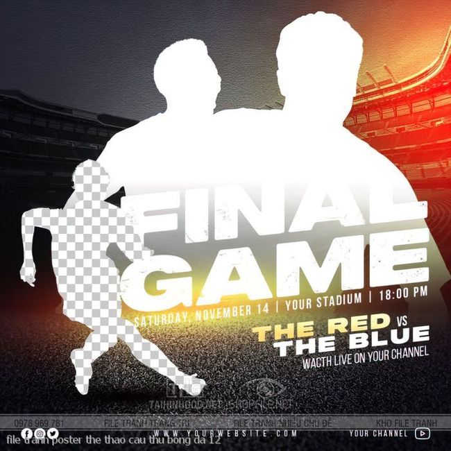 file tranh poster the thao cau thu bong da 12