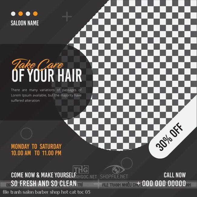 file tranh salon barber shop hot cat toc 05