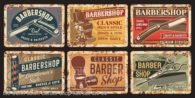 file tranh salon barber shop hot cat toc 30