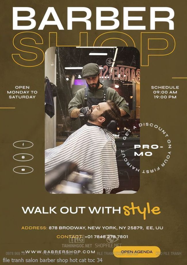 file tranh salon barber shop hot cat toc 34