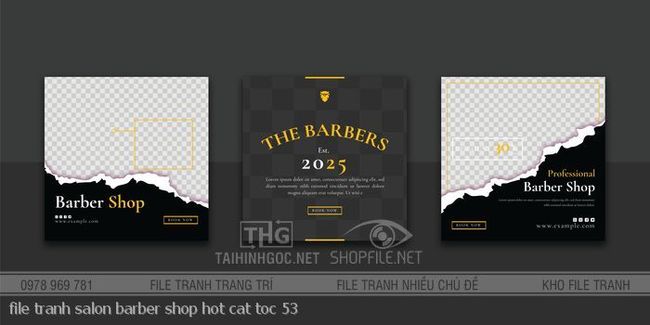 file tranh salon barber shop hot cat toc 53