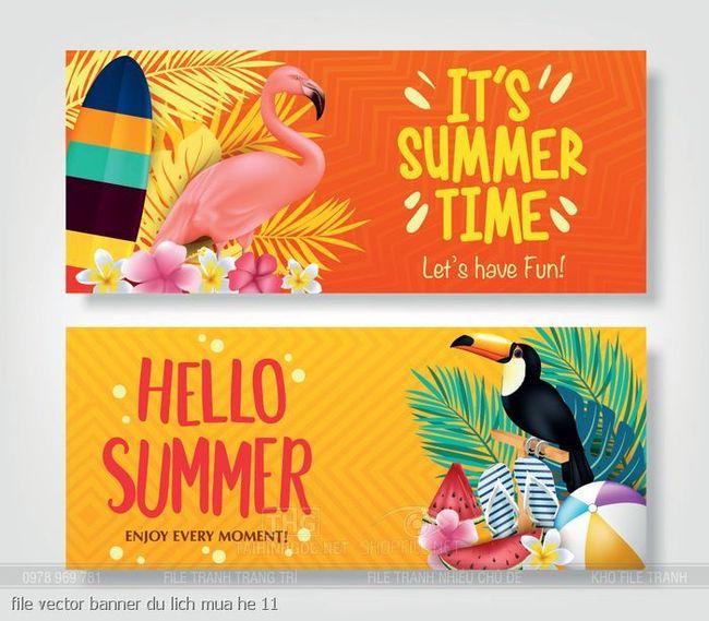file vector banner du lich mua he 11