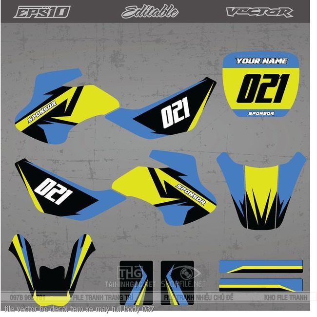 file vector bo decal tem xe may full body 037