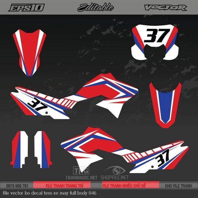 file vector bo decal tem xe may full body 046