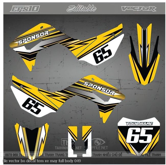 file vector bo decal tem xe may full body 049